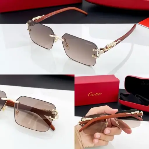 Cartier_gold_brown_3003 sunglasses